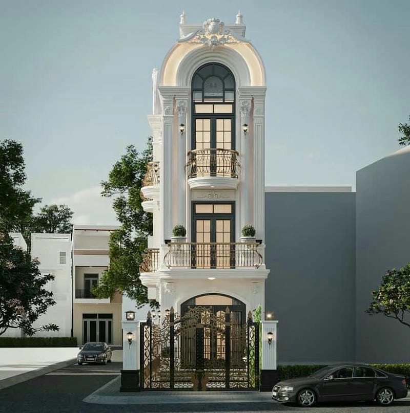 Xem mẫu nhà phố mặt tiền đẹp 6x12m