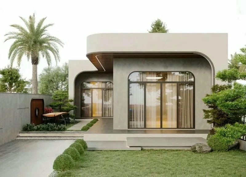 Gợi ý mẫu nhà phố mặt tiền đẹp 7m