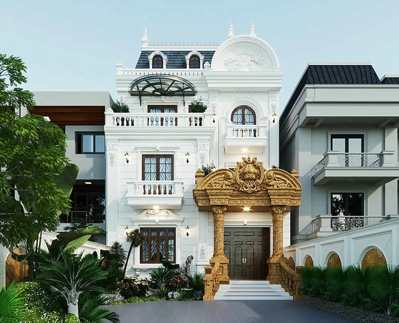xem mẫu nhà tân cổ điển tham khảo ý tưởng thiết kế