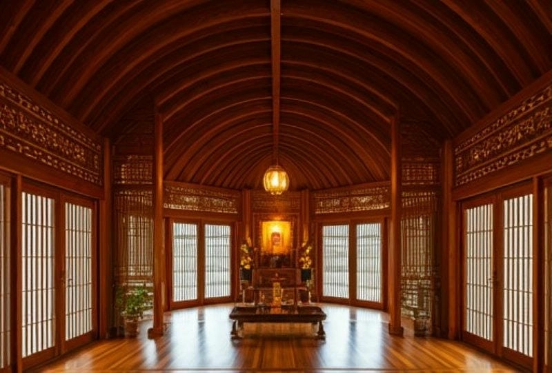 các mẫu nhà thờ 3 gian lựa chọn đa dạng phong cách