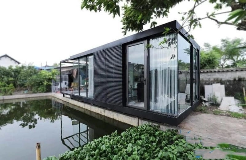 gác lửng mẫu nhà tiền chế cấp 4 đẹp tối ưu diện tích hợp túi tiền