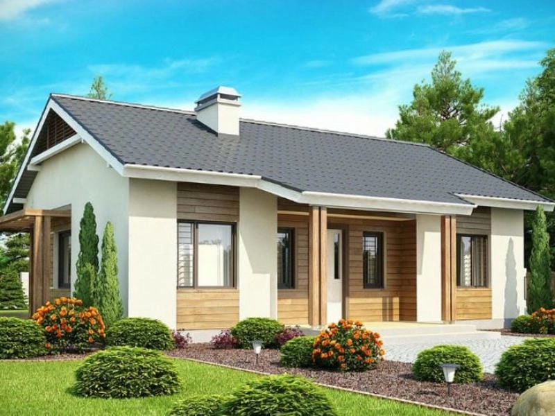 các mẫu biệt thự nhà vườn đẹp 1 tầng không gian xanh sang trọng