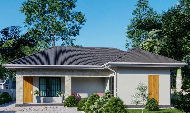 mẫu nhà vườn mái nhật 1 tầng phong cách nhẹ nhàng tinh tế