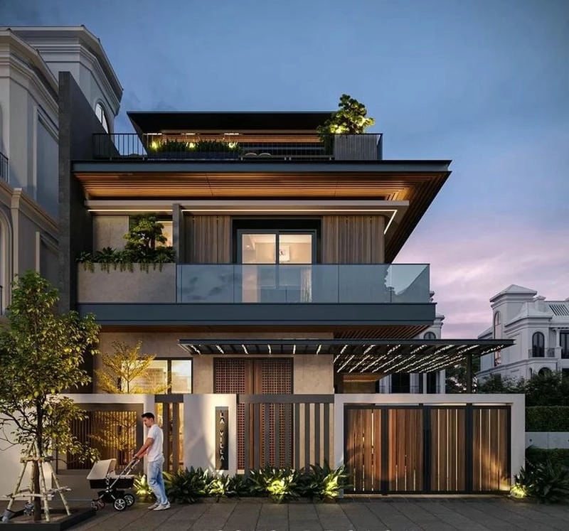 mẫu nhà vuông đẹp 2020 tham khảo xu hướng nổi bật