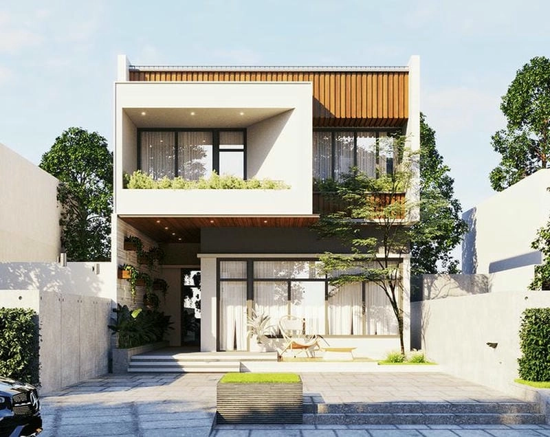 xem mẫu nhà vuông gợi ý thiết kế ấn tượng