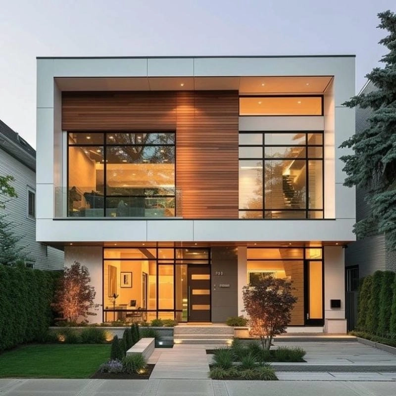 mẫu nhà vuông 10x10 kiểu dáng vuông vức đẹp mắt