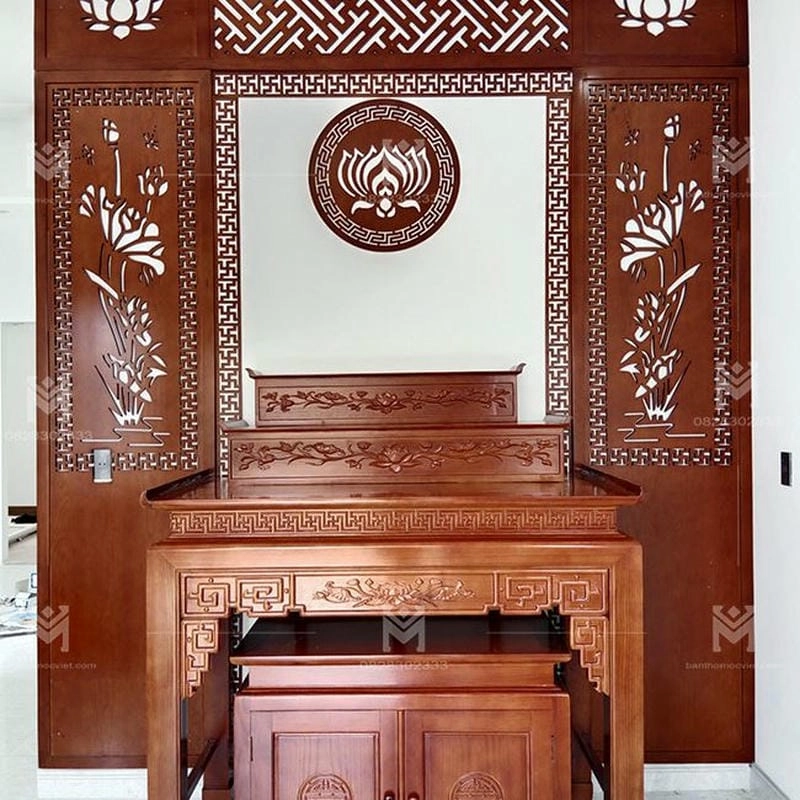 Gợi ý cách làm vách ngăn bàn thờ đơn giản và đẹp