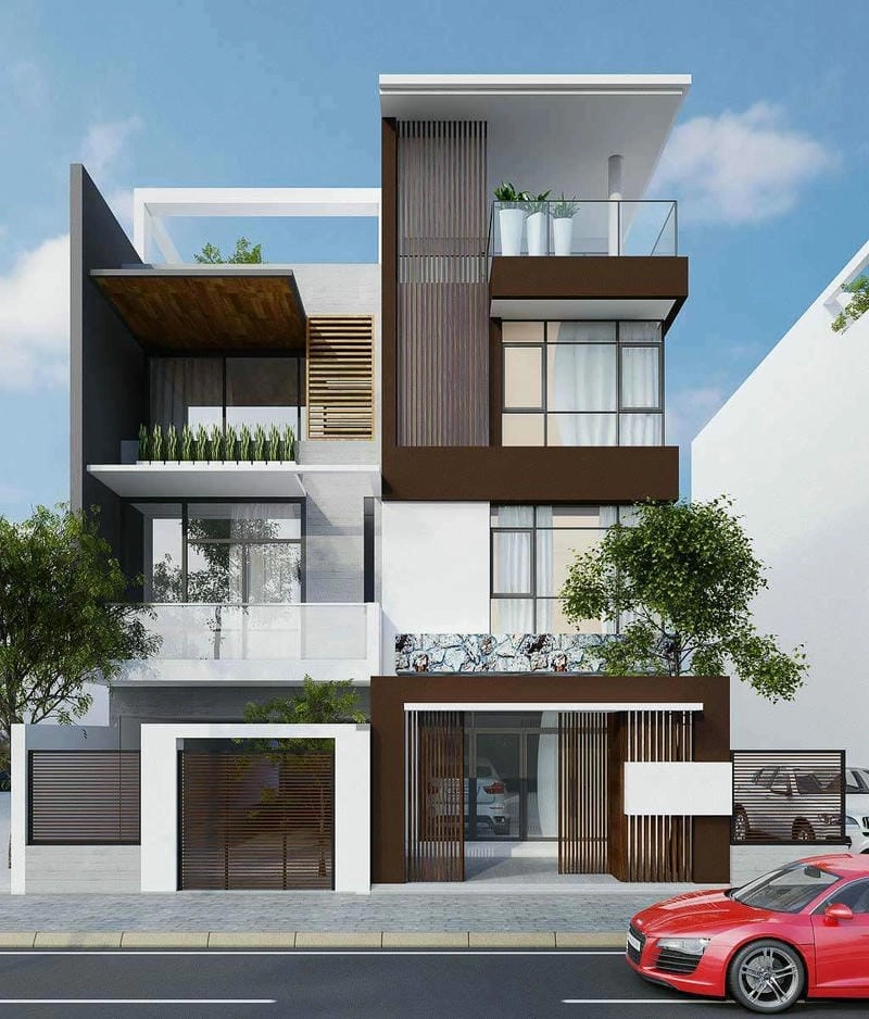 sơn nhà màu xám đậm cuốn hút và sang mẫu sơn nhà màu xám