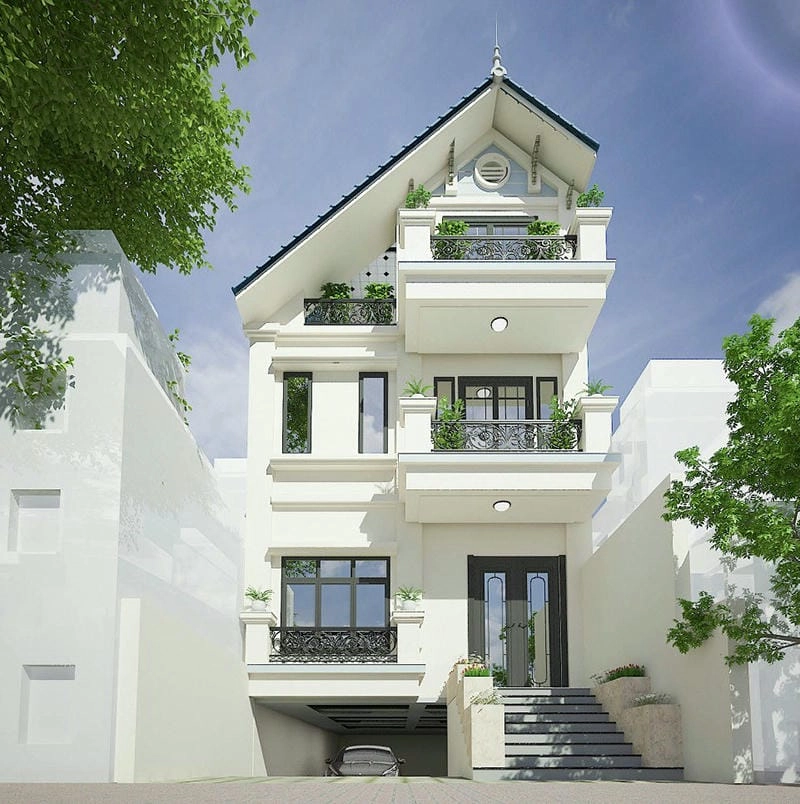 Khám phá mẫu nhà ống có tầng hầm đẹp tiện nghi