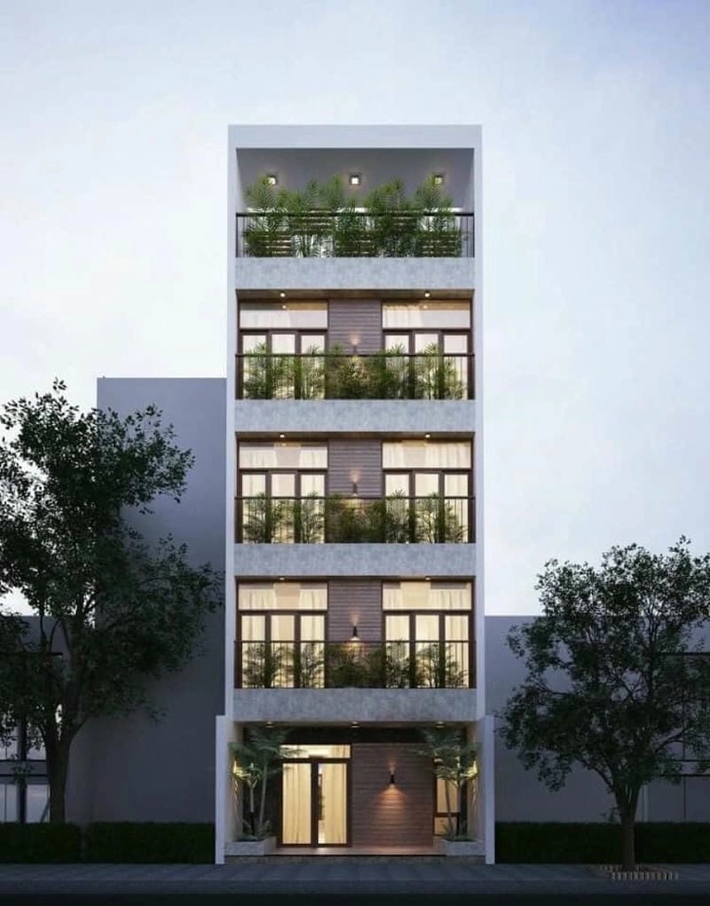 Tối ưu diện tích mẫu nhà rộng 7m dài 12m