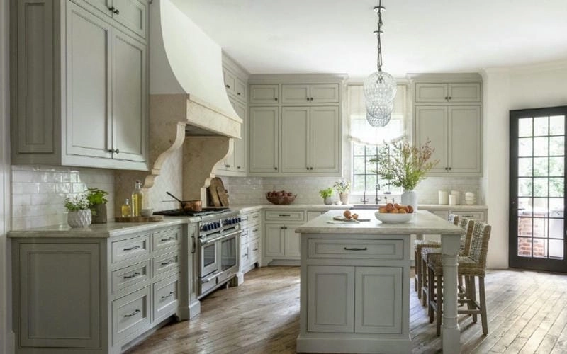 mẫu nhà bếp nông thôn mang vẻ đẹp mộc mạc giản dị