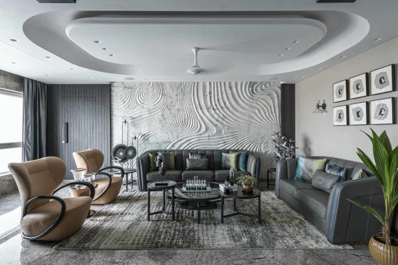 mẫu nhựa ốp trần nhà thiết kế gọn nhẹ tinh tế