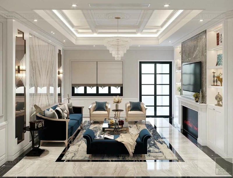 những mẫu trần nhà thạch cao đẹp làm nổi bật không gian