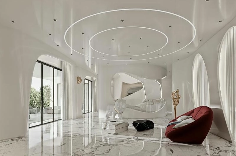 mẫu trần nhà phòng khách đẹp gợi ý thiết kế hài hòa