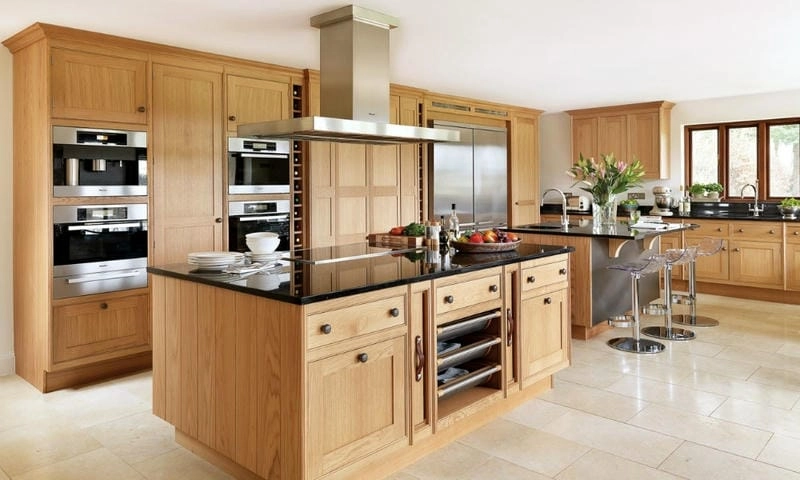 mẫu kệ nhà bếp đẹp đầy đủ công năng và tính thẩm mỹ