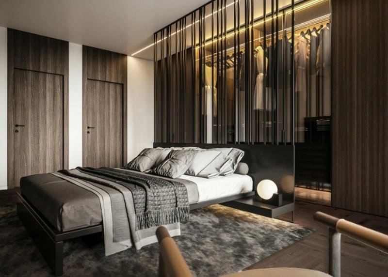 vách gỗ phòng ngủ đẹp bền thích hợp phong cách cổ điển