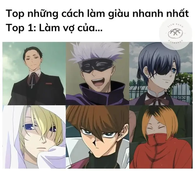 Khoảnh khắc hài hước từ meme husbando không thể bỏ qua