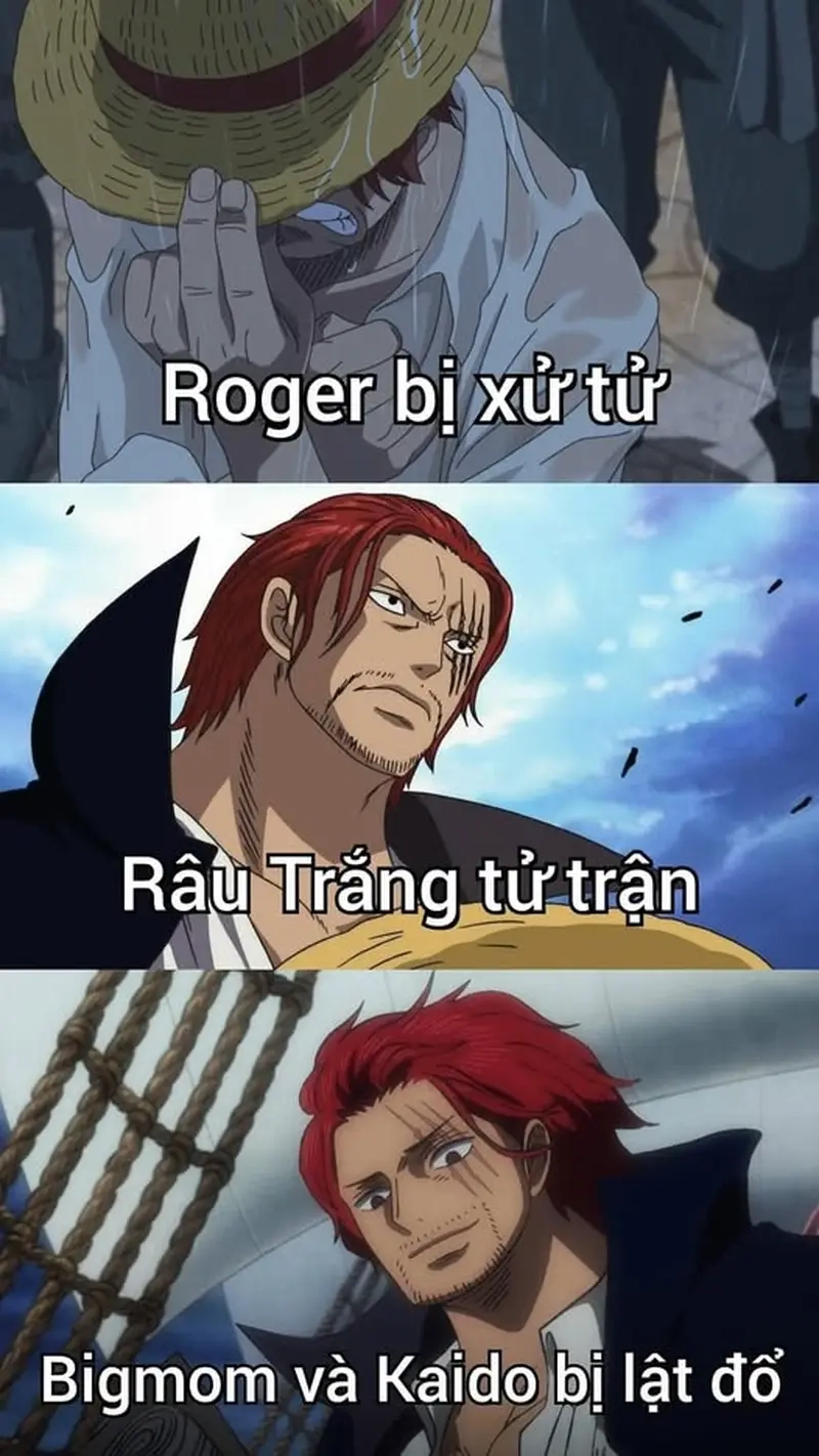 Biểu cảm đặc trưng trong meme One Piece được yêu thích