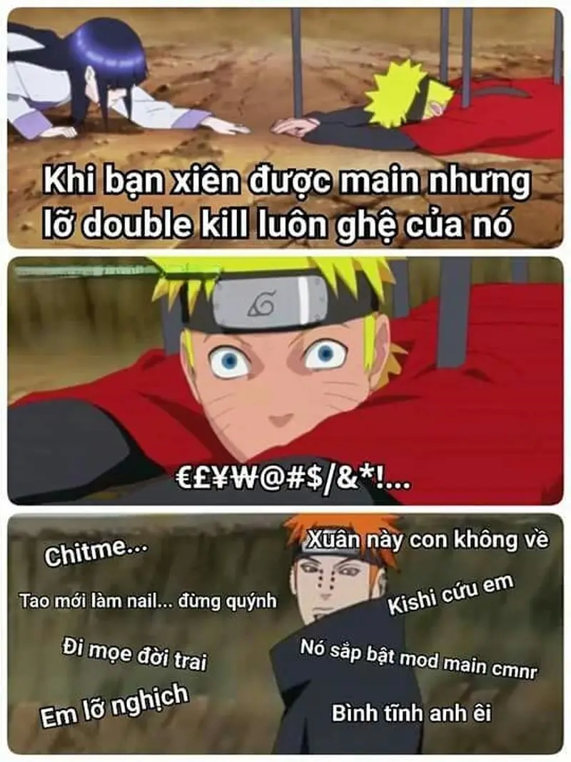 Những pha chế vui trong meme Naruto cực chất
