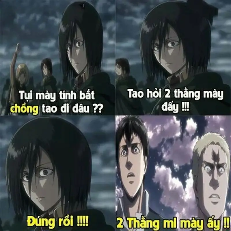 Meme Attack on Titan thu hút sự chú ý của cộng đồng fan Anime