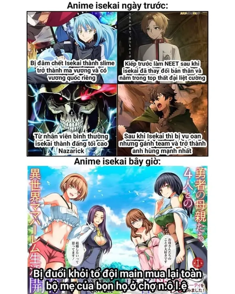 Meme isekai chế vui giúp fan Wibu thư giãn