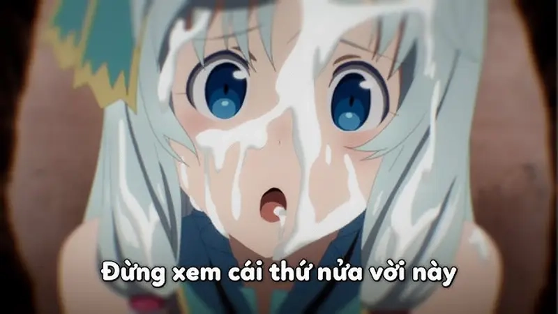 Phản ứng hài hước của nhân vật trong meme isekai