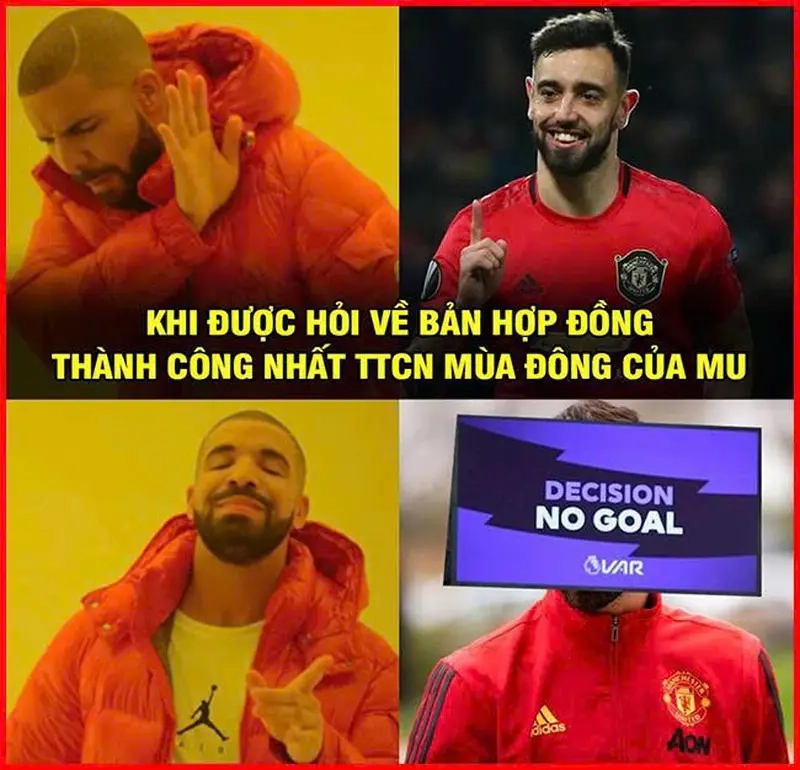 Meme VAR được chế theo phong cách hài hước độc đáo