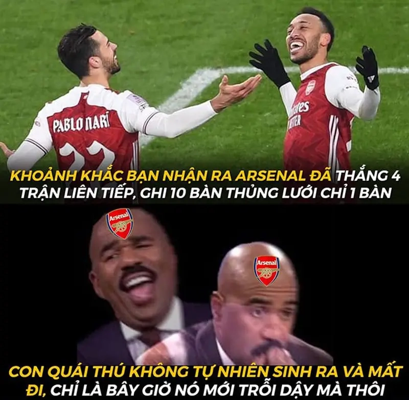 Những meme bóng đá siêu hài của meme fan Arsenal