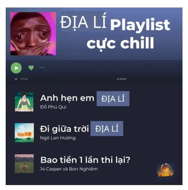 Meme các môn học thú vị với meme môn Địa