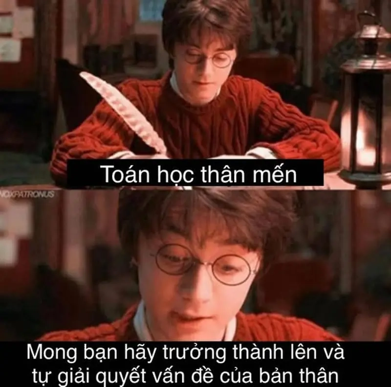 Meme môn Toán sáng tạo meme các môn học