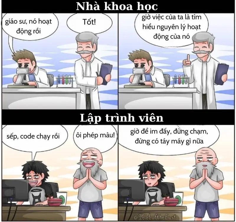 Meme code chạy được đa dạng biểu cảm dành riêng cho dân IT