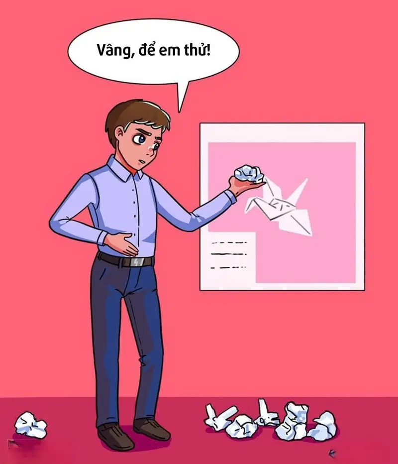 Thả tim cho meme sếp hỏi số liệu đang lan truyền trong cộng đồng