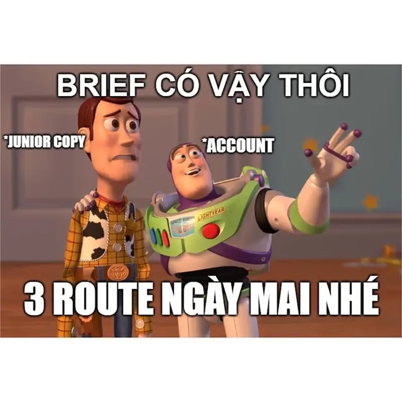 Meme Dân Marketing / Quảng cáo không thể thiếu meme brief từ khách hàng vui nhộn