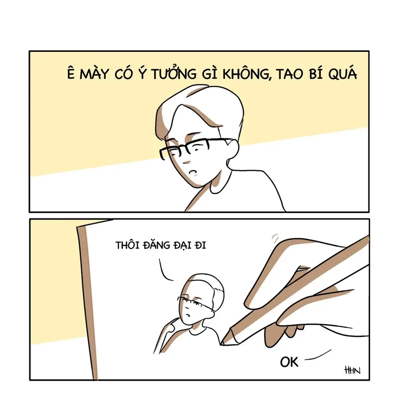 Tải meme hết content để giải tỏa áp lực khi bí ý tưởng trong công việc