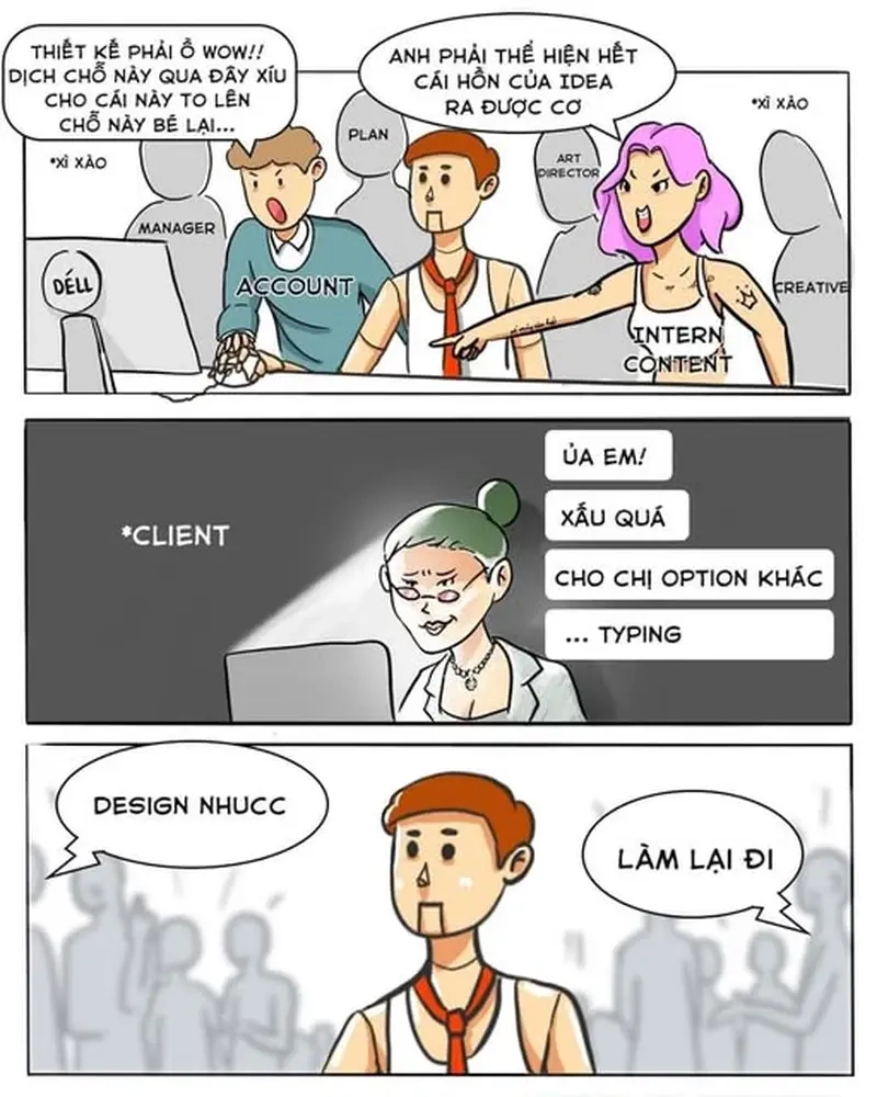 Khi dân thiết kế phải nghe meme 