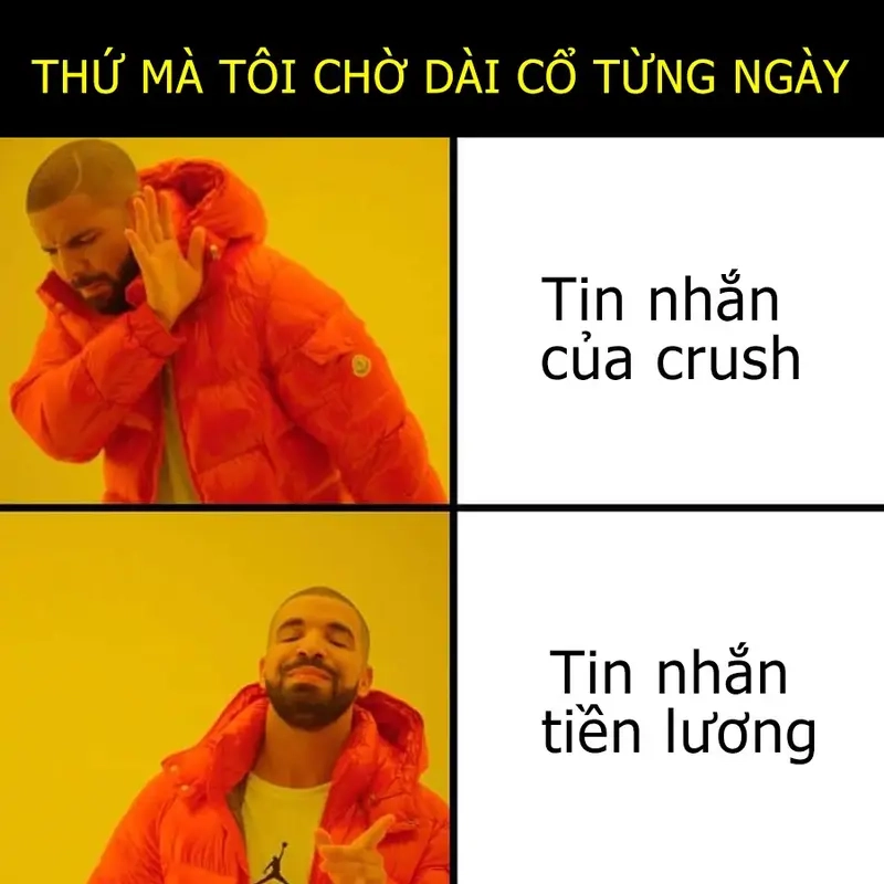 Meme nhận lương giúp bạn thêm động lực làm việc hăng say
