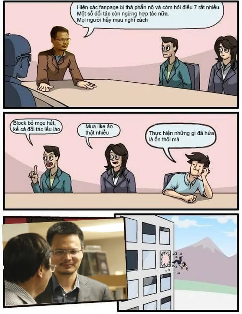 Những tình huống dở khóc dở cười qua meme họp hành hài hước