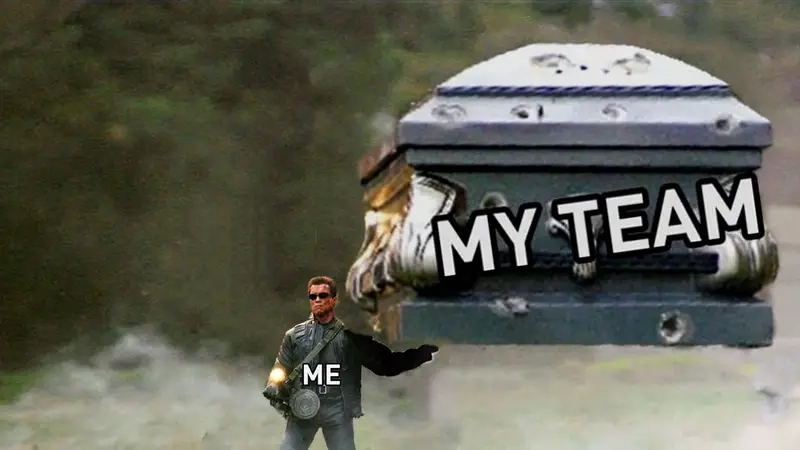 Meme game thủ vui nhộn về meme đồng đội gánh team