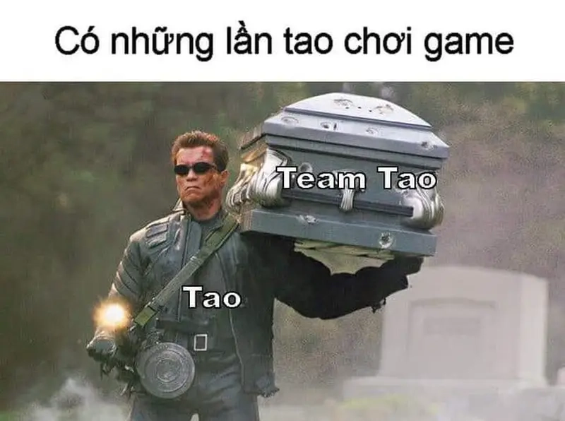 Meme đồng đội gánh team hài hước giúp game thủ thư giãn