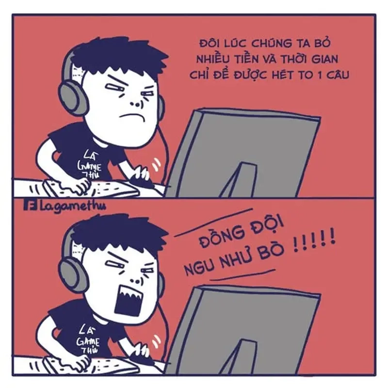 Những tình huống hài hước trong meme đồng đội tạ