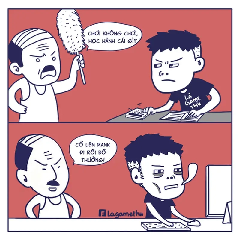 Phản ứng hài hước của game thủ trong meme leo rank