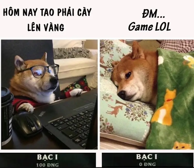 Biểu cảm độc đáo trong meme leo rank khiến fan thích thú