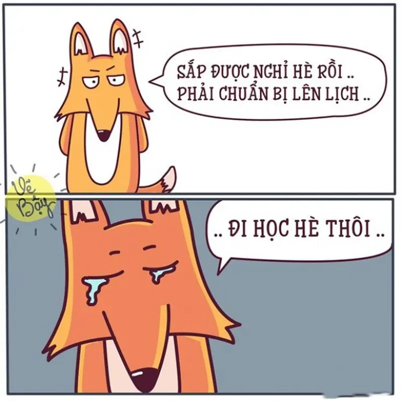 Thả tim meme nghỉ hè để cùng đếm ngược đến kỳ nghỉ tuyệt vời