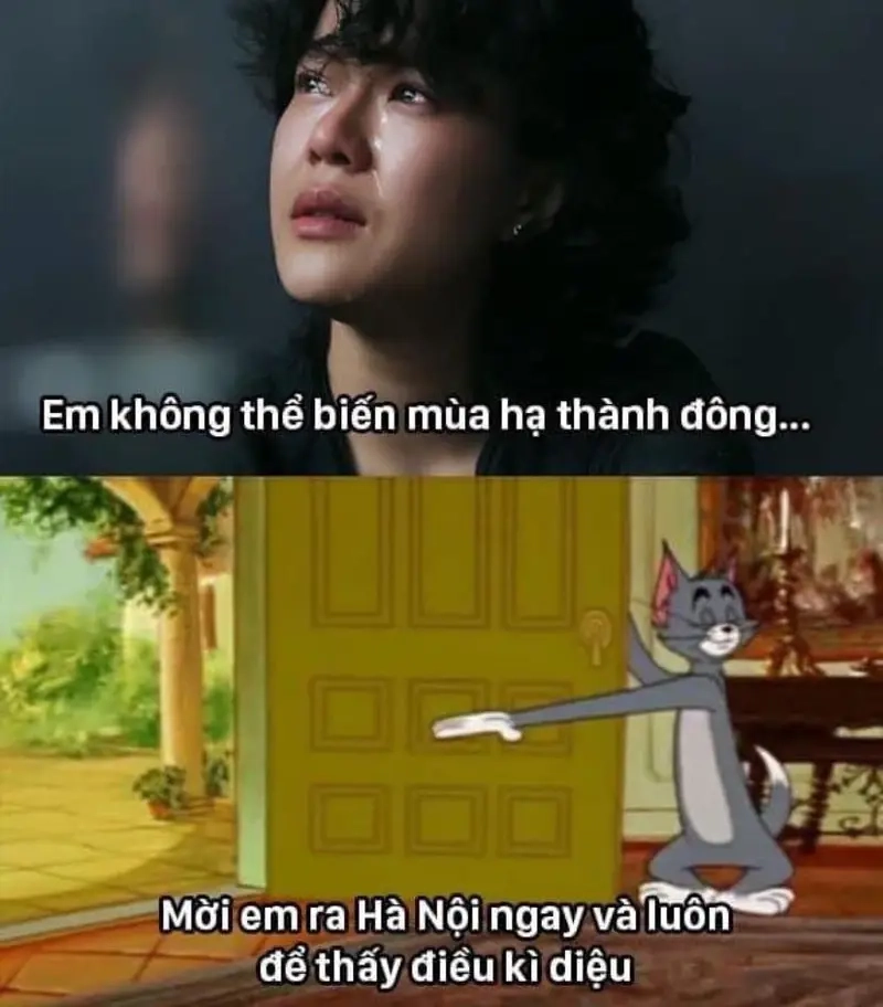 Cảm xúc buốt giá trong meme mùa đông Hà Nội hài hước