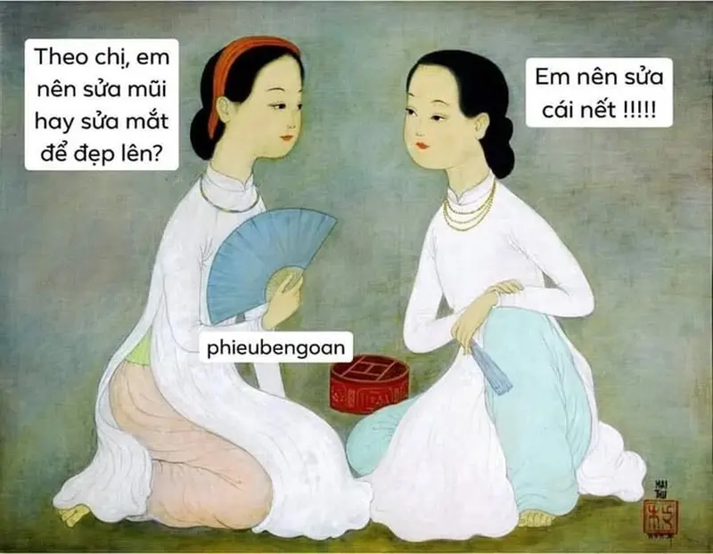 Khi “cái nết” được thể hiện rõ qua meme cái nết chuẩn không cần chỉnh