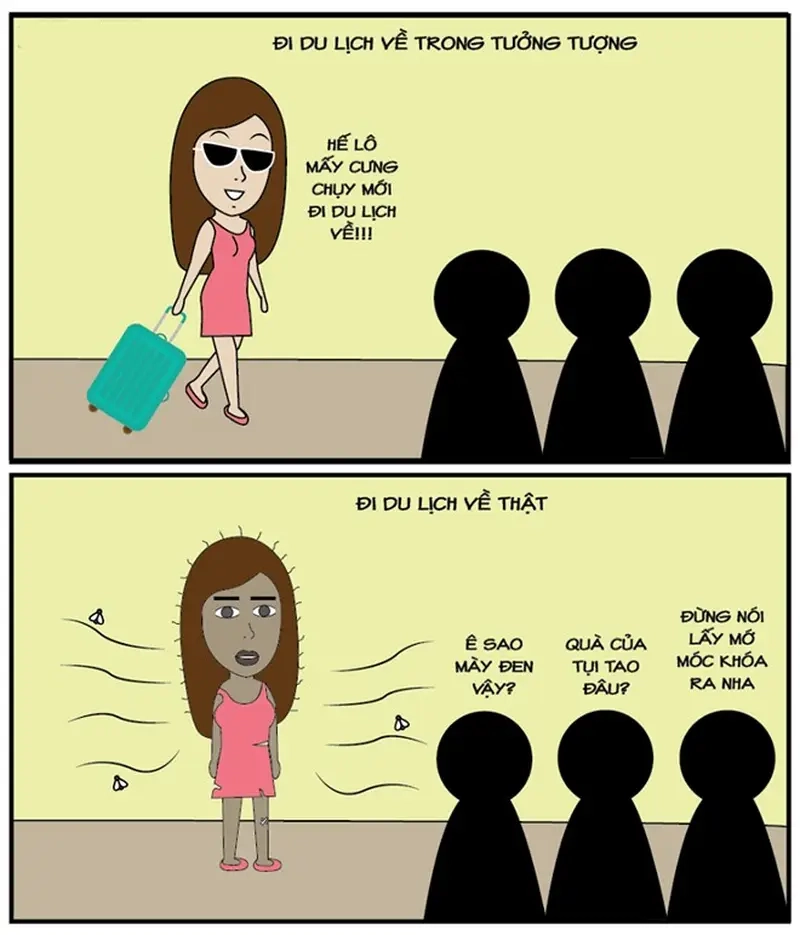 Bộ sưu tập meme ảnh du lịch hot trend giới trẻ Việt