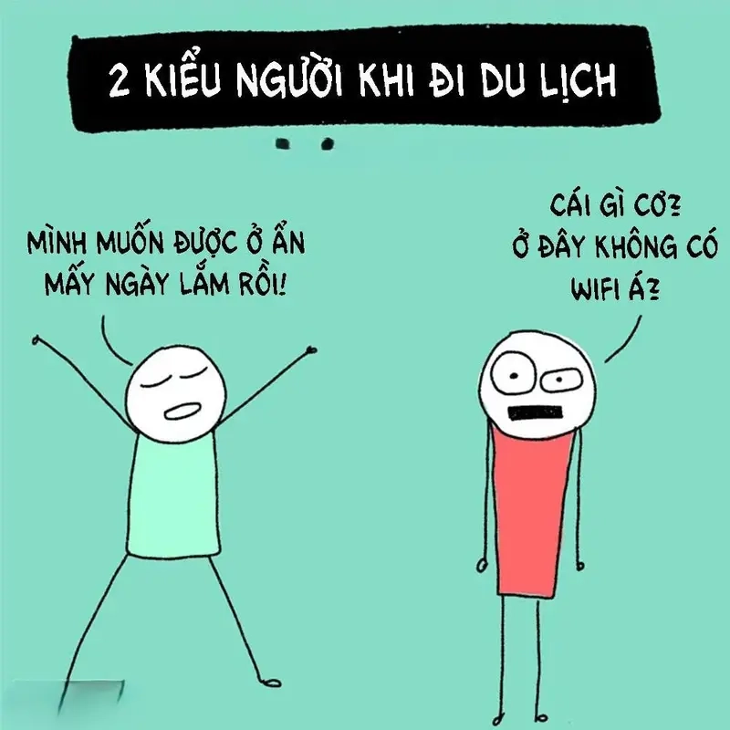 Meme ảnh du lịch phản ánh những khoảnh khắc khó quên