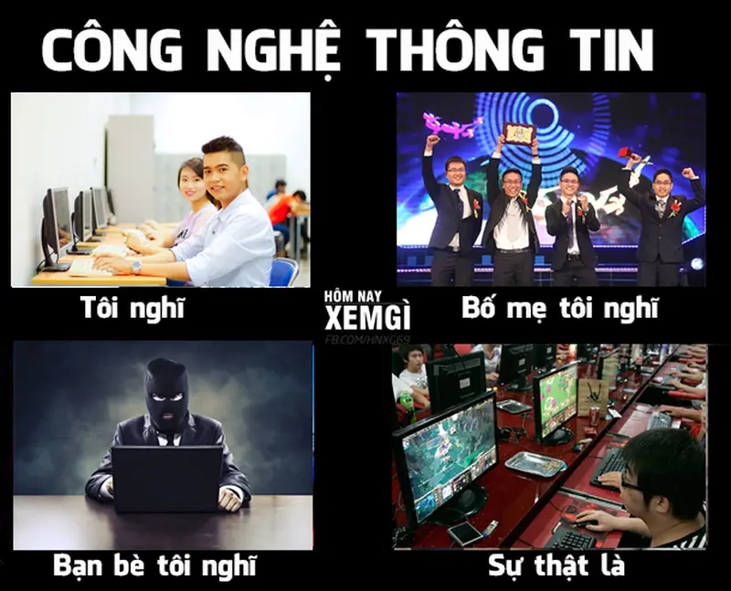 Tạo meme khi bạn nghĩ và thực tế cực độc đáo và thú vị