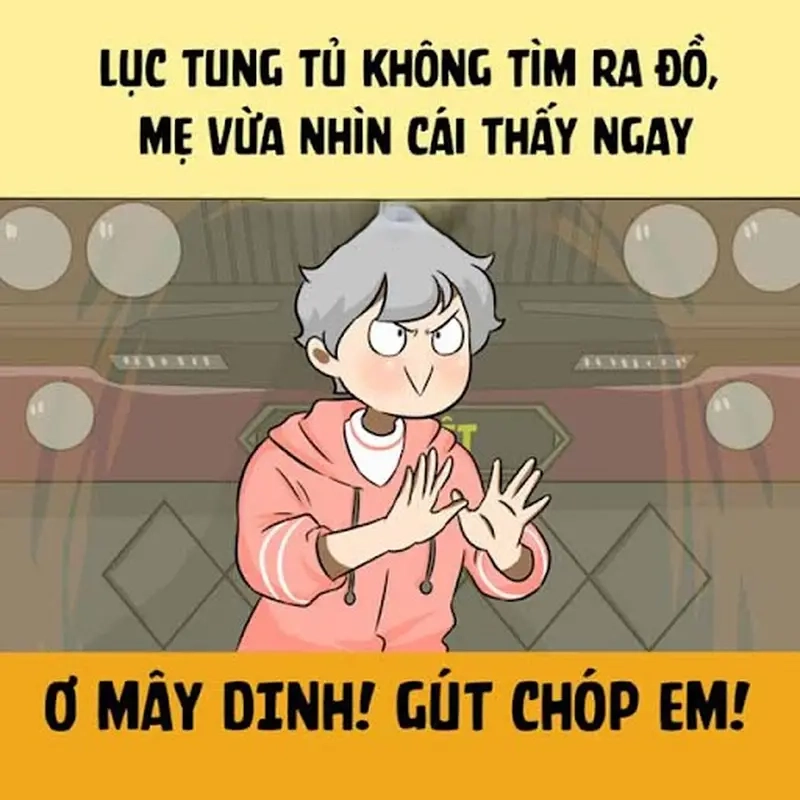 Dùng meme ơ mây zing gút chóp để thể hiện thái độ bất ngờ pha chút hài hước