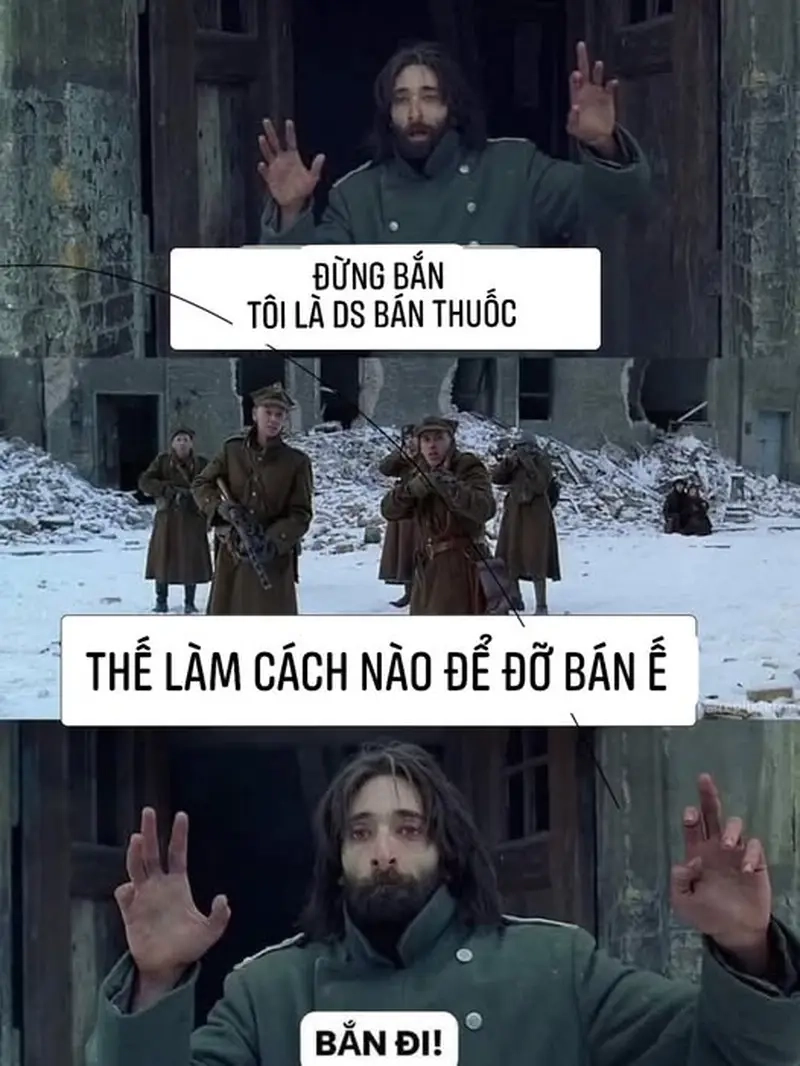 Meme bán thuốc giúp dân ngành y dược giảm stress ngày làm việc